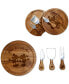 Фото #3 товара Mickey & Minnie Mouse - 'Acacia Brie' Cheese Board & Tools Set