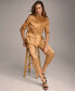 ფოტო #7 პროდუქტის Women's Satin Zip-Front Jacket