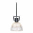 Фото #2 товара Потолочный светильник DKD Home Decor Чёрный Серебристый Металл Стеклянный 25,4 x 25,4 x 35,5 cm (2 штук)