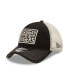 Фото #1 товара Men's Black and Natural Las Vegas Raiders Devoted Trucker 9TWENTY Snapback Hat