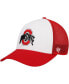 Фото #1 товара Men's White, Scarlet Ohio State Buckeyes Freshman Trucker Adjustable Hat