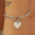 Unmissable steel bracelet with a heart My love SYL21