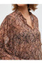 Фото #87 товара Блузка женская Koton - Этническая шифоновая блуза с воздушными рукавами и кисточками