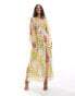 Never Fully Dressed balloon sleeve maxi dress in mixed sunshine print Sonnenschein-Mustermix, 44 - фото #4