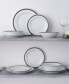 Фото #6 товара Austin Platinum 12-Piece Dinnerware Set, Service for 4