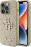 Guess Guess GUHCP15XHG4SGD iPhone 15 Pro Max 6.7" złoty/gold hardcase Glitter Script Big 4G