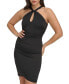 Women's Keyhole-Neck Bodycon Dress Черный, 14 - фото #4