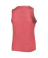 ფოტო #3 პროდუქტის Women's Red Washington Nationals Plus Size High Neck Tri-Blend Tank Top