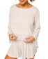 ფოტო #2 პროდუქტის Women's Ande Knit Pajama Set