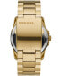 ფოტო #2 პროდუქტის Men's Master Chief Three-Hand Gold-Tone Stainless Steel Watch 45mm
