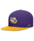 ფოტო #1 პროდუქტის Men's Purple/Gold LSU Tigers Performance Fitted Hat