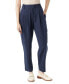 ფოტო #1 პროდუქტის Women's Laila Pinstriped Pleated Tapered Pants