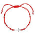 Red kabbalah bracelet with cross 13023.3 red