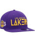 Фото #2 товара Men's Purple Los Angeles Lakers Rocker 9FIFTY Snapback Hat