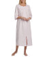 Фото #1 товара Пижама Miss Elaine длинная Зиппер вышитый соломенный хлопчатобумажный халат