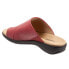 Фото #5 товара Trotters Regina T2231-601 Womens Red Extra Wide Leather Slides Sandals Shoes