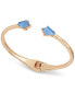 ფოტო #1 პროდუქტის Gold-Tone Color Kite-Shape Stone Cuff Bracelet