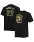 Фото #2 товара Men's Fernando Tatis Jr. Black San Diego Padres Big and Tall Wordmark Name and Number T-shirt