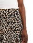 Фото #4 товара Stradivarius flippy skort in leopard print