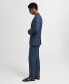 Фото #3 товара Men's 100% Herringbone Linen Slim Fit Suit Jacket