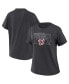 ფოტო #2 პროდუქტის Women's Charcoal Washington Nationals Oversized Boyfriend T-shirt
