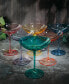 Фото #8 товара Colored Vintage-Like Glass Coupes, Set of 6