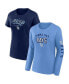 Фото #1 товара Women's Light Blue, Navy Tampa Bay Rays T-shirt Combo Pack