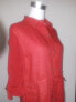 People Like Frank Women's Tab Sleeve Linen Point Collar Shirt Dress Red Size 6