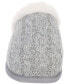 Women's Cable Knit Lip Sole Scuff Slipper