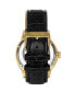 Фото #3 товара Наручные часы Bob Mackie Women's Black Polyurethane Strap Stone Encrusted T-Bar Watch, 35mm.