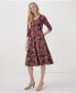 ფოტო #4 პროდუქტის Women's Organic Cotton Fit & Flare Midi Party Dress