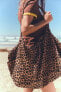 ANIMAL PRINT COTTON MAXI BAG