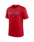 Фото #3 товара Men's Heather Red Boston Red Sox Authentic Collection Early Work Tri-Blend Performance T-shirt