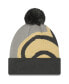 Фото #2 товара Men's Graphite New Orleans Saints Logo Whiz Redux Cuffed Knit Hat