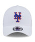 Фото #4 товара Men's White New York Mets Evergreen 39Thirty Flex Hat