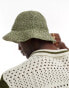 Фото #3 товара ASOS DESIGN straw bucket hat in olive