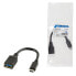 LogiLink USB C - USB A 0.15m - 0.15 m - USB C - USB A - USB 3.2 Gen 2 (3.1 Gen 2) - Male/Female - Black