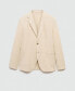 Фото #2 товара Men's Linen Cotton-Blend Blazer