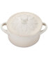 Фото #2 товара Stoneware 8 oz. Flower Mini Cocotte with Lid