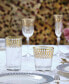 Фото #3 товара Gold-Tone Embellished Double Old Fashion with Gold-Tone Rings, Set of 4