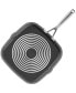 Hard Anodized Induction Nonstick Stovetop Grill Pan, 11.25", Matte Black