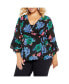 ფოტო #1 პროდუქტის Plus Size Charlie Print Top