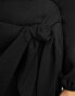 Фото #8 товара New Look wrap mini dress in black