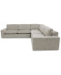 Фото #2 товара CLOSEOUT! Danyella 3-Pc. Fabric "L" Sectional, Created for Macy's