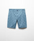 Фото #1 товара Men's Printed Cotton Bermuda Shorts