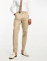 Фото #3 товара ONLY & SONS slim fit linen mix suit trousers in beige