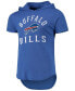 Фото #3 товара Men's Heathered Royal Buffalo Bills Field Goal Tri-Blend Hoodie T-shirt