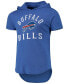 Men's Heathered Royal Buffalo Bills Field Goal Tri-Blend Hoodie T-shirt M - фото #3