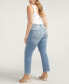 Фото #5 товара Джинсы прямого кроя Silver Jeans Co. plus Size Isbister High-Rise