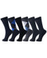 Фото #1 товара 6 Pack Mens Cotton Dress Socks Mid Calf Argyle Pattern Solids Set